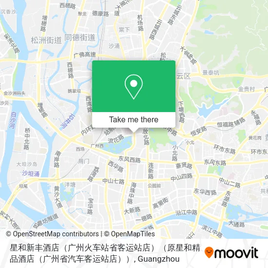 星和新丰酒店（广州火车站省客运站店）（原星和精品酒店（广州省汽车客运站店）） map