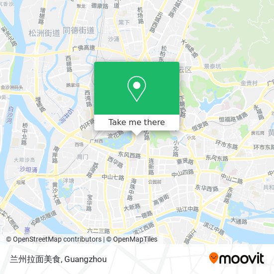 兰州拉面美食 map