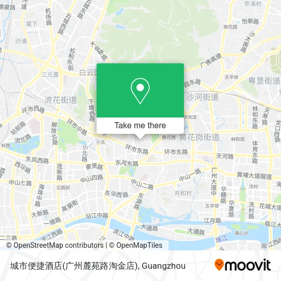 城市便捷酒店(广州麓苑路淘金店) map