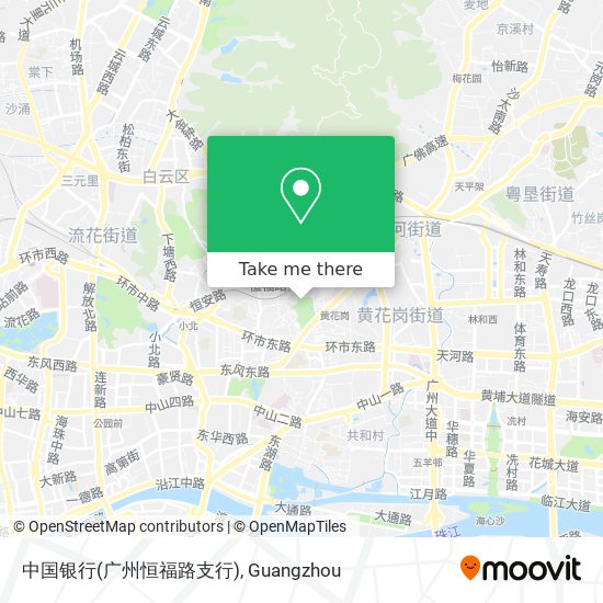 中国银行(广州恒福路支行) map