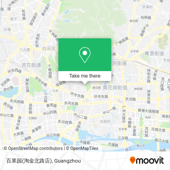 百果园(淘金北路店) map