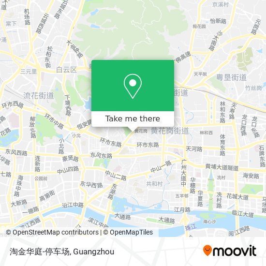 淘金华庭-停车场 map