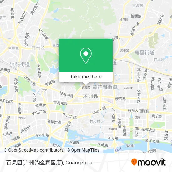 百果园(广州淘金家园店) map