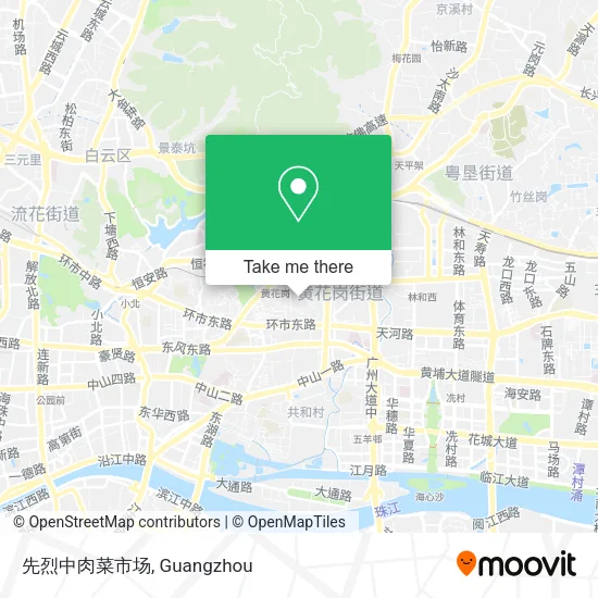 先烈中肉菜市场 map