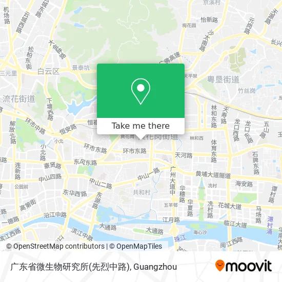 广东省微生物研究所(先烈中路) map