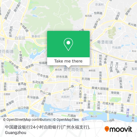 中国建设银行24小时自助银行(广州永福支行) map