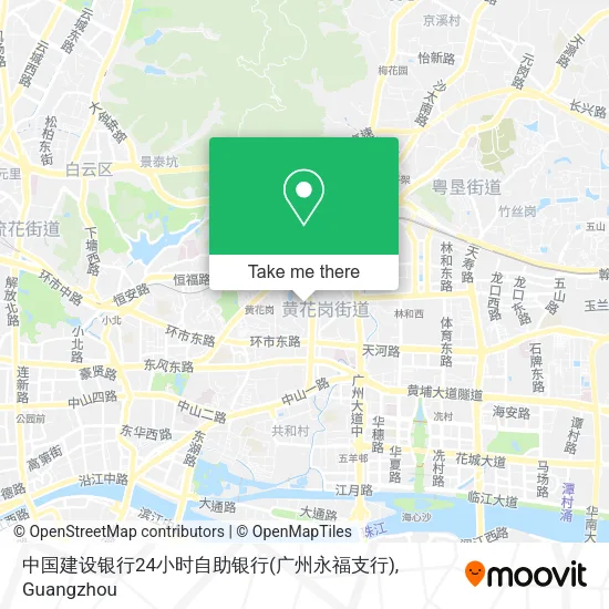 中国建设银行24小时自助银行(广州永福支行) map