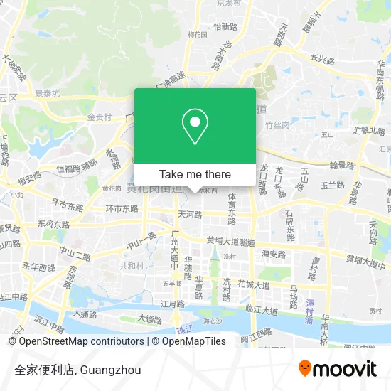 全家便利店 map