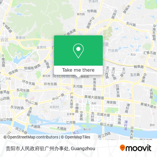 贵阳市人民政府驻广州办事处 map