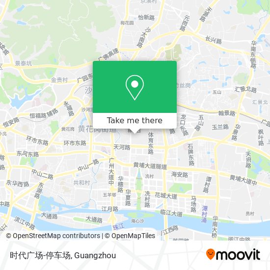时代广场-停车场 map