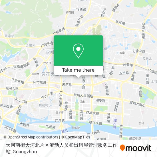 天河南街天河北片区流动人员和出租屋管理服务工作站 map
