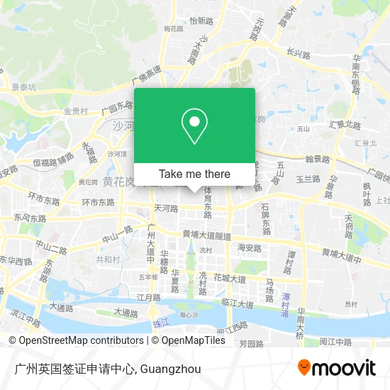 广州英国签证申请中心 map