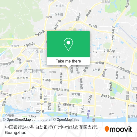 中国银行24小时自助银行(广州中怡城市花园支行) map