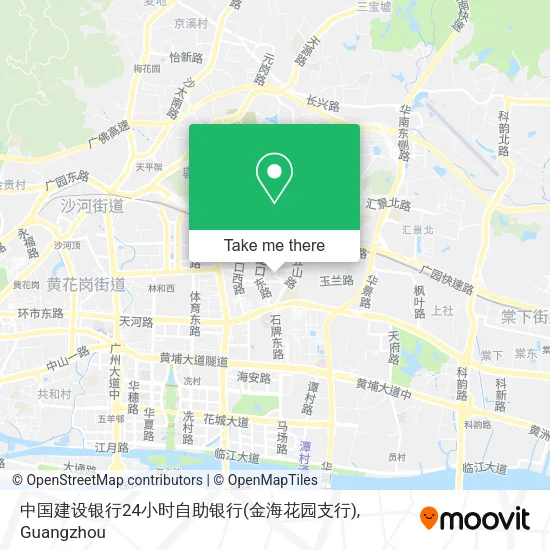 中国建设银行24小时自助银行(金海花园支行) map