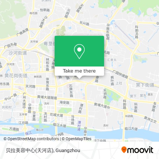 贝拉美容中心(天河店) map