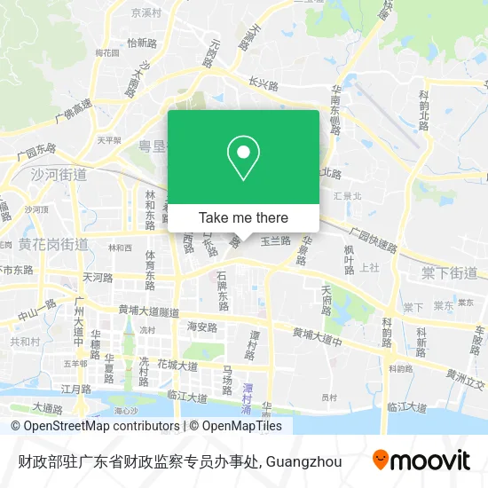 财政部驻广东省财政监察专员办事处 map