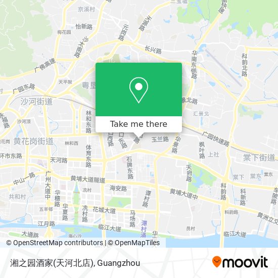 湘之园酒家(天河北店) map