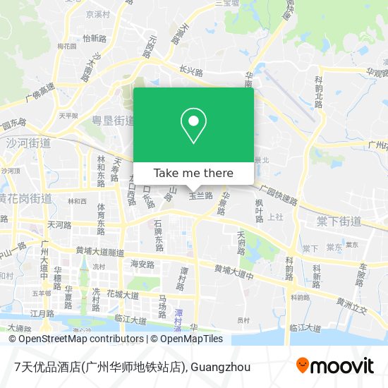 7天优品酒店(广州华师地铁站店) map