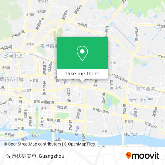 佐康祛痘美容 map