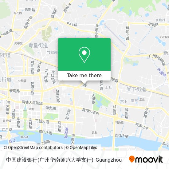 中国建设银行(广州华南师范大学支行) map
