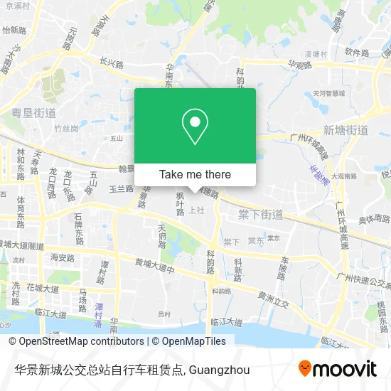 华景新城公交总站自行车租赁点 map