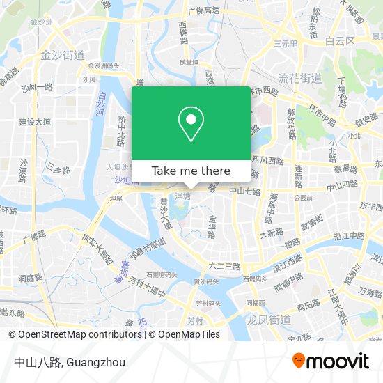 中山八路 map