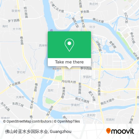 佛山岭蓝水乡国际水会 map