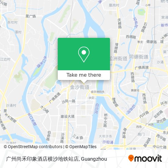 广州尚禾印象酒店横沙地铁站店 map