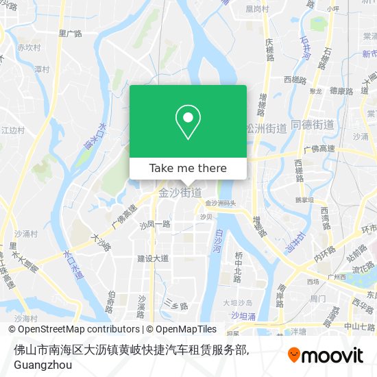 佛山市南海区大沥镇黄岐快捷汽车租赁服务部 map