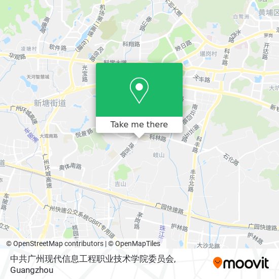 中共广州现代信息工程职业技术学院委员会 map
