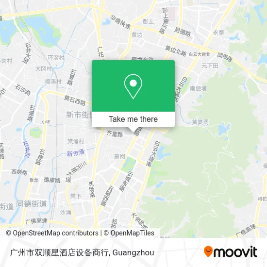 广州市双顺星酒店设备商行 map