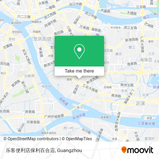 乐客便利店保利百合店 map