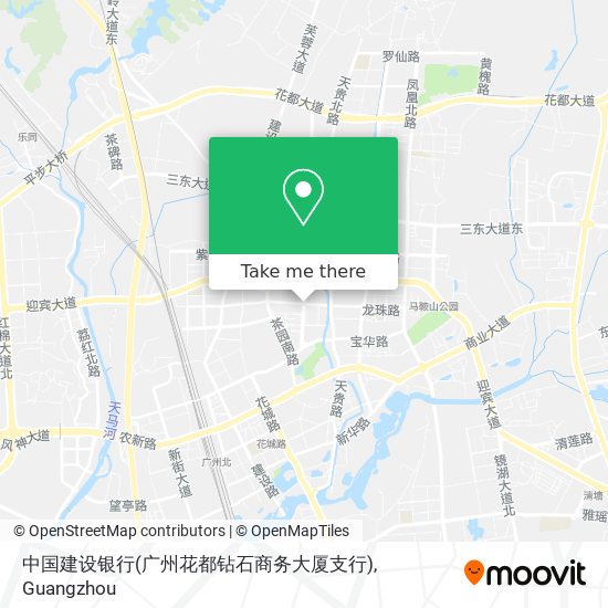 中国建设银行(广州花都钻石商务大厦支行) map