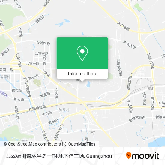 翡翠绿洲森林半岛一期-地下停车场 map