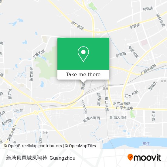 新塘凤凰城凤翔苑 map