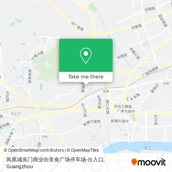 凤凰城东门商业街美食广场停车场-出入口 map