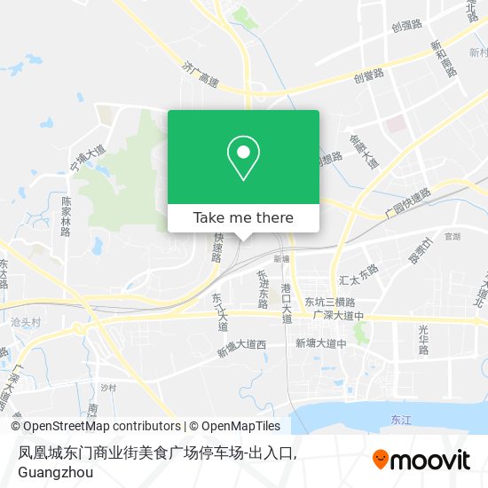 凤凰城东门商业街美食广场停车场-出入口 map