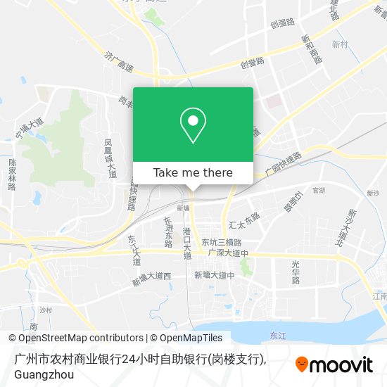 广州市农村商业银行24小时自助银行(岗楼支行) map