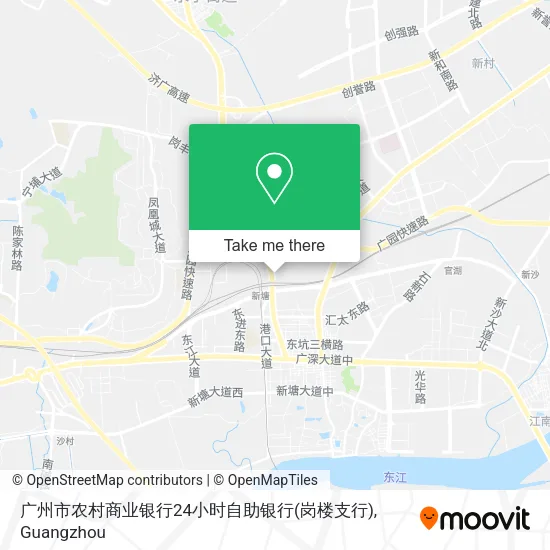 广州市农村商业银行24小时自助银行(岗楼支行) map