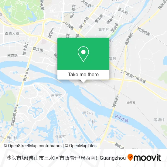 沙头市场(佛山市三水区市政管理局西南) map