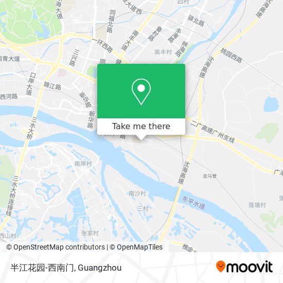 半江花园-西南门 map