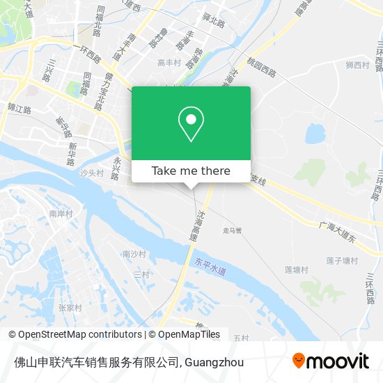 佛山申联汽车销售服务有限公司 map
