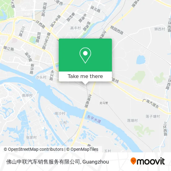 佛山申联汽车销售服务有限公司 map