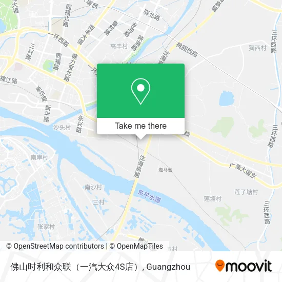 佛山时利和众联（一汽大众4S店） map