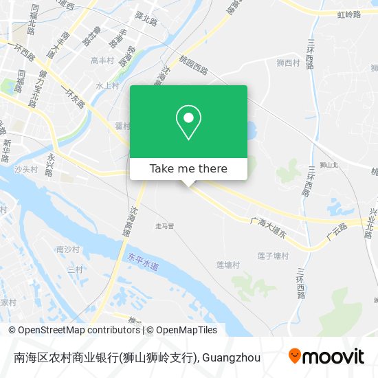 南海区农村商业银行(狮山狮岭支行) map