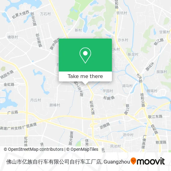 佛山市亿族自行车有限公司自行车工厂店 map