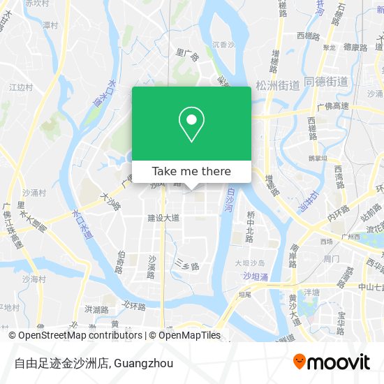 自由足迹金沙洲店 map