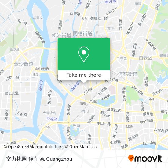 富力桃园-停车场 map