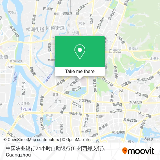 中国农业银行24小时自助银行(广州西郊支行) map