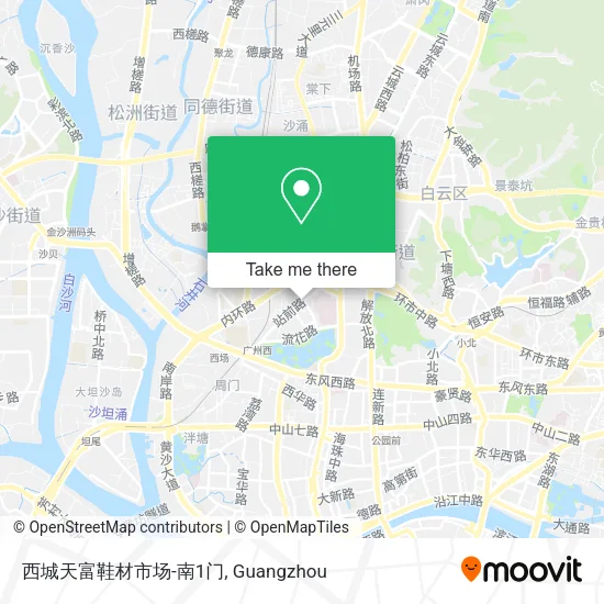 西城天富鞋材市场-南1门 map